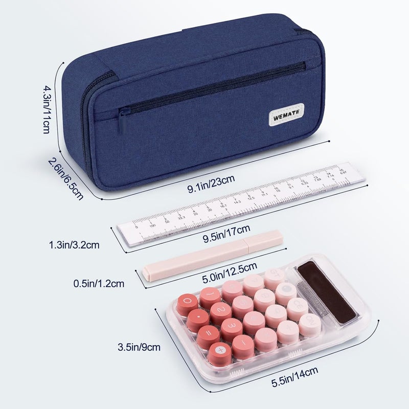 WEMATE Pencil Case, Large Storage Organizer for Stationery, Back - to - School Essential, Teacher Must - have, Big Pencil Pouch, Marker Case School Supplies for College & High School - Image 5